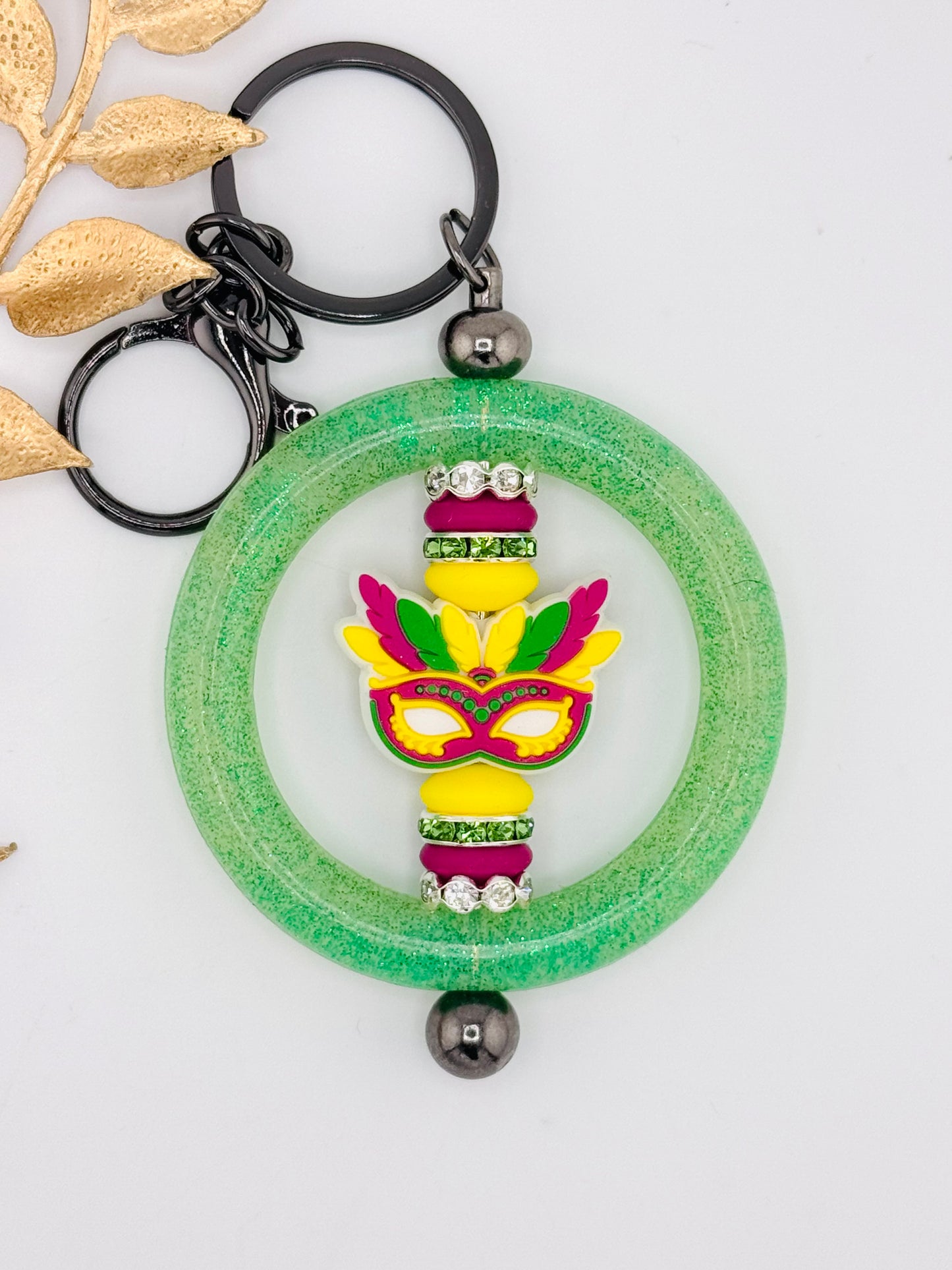 Key Ring Kit ~ Mardi Gras Mask *custom