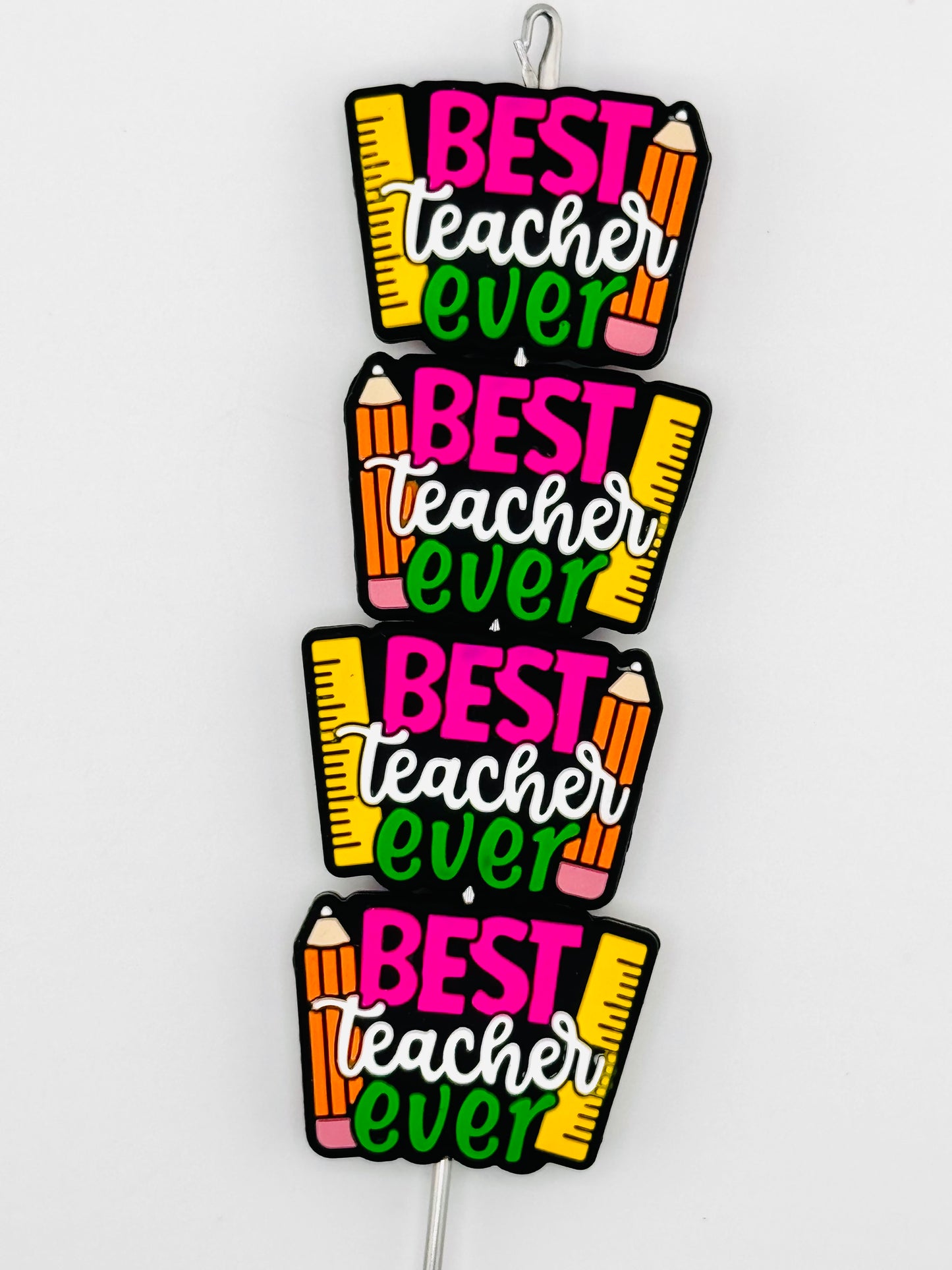 Best Teacher Ever Ruler/Pencil Focal