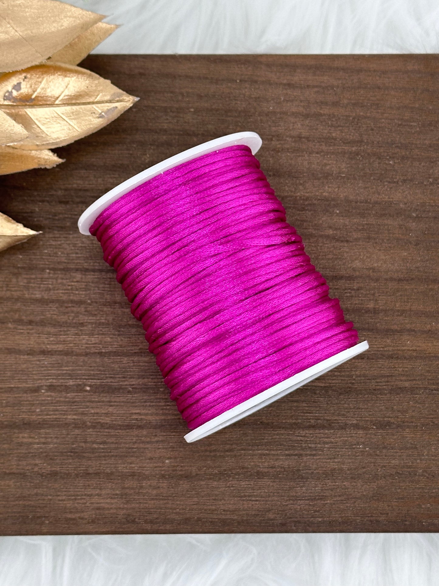 Nylon Cord 1.5mm Rose Pink (#76) 50m Roll