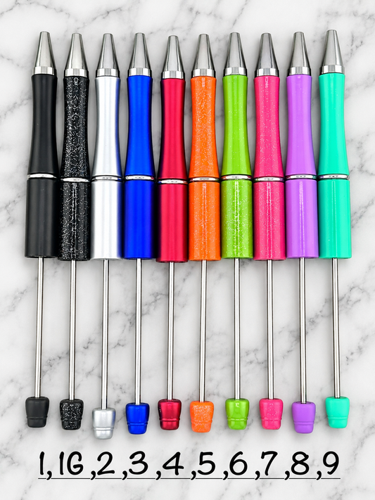 Plastic Beadable Solid Pen