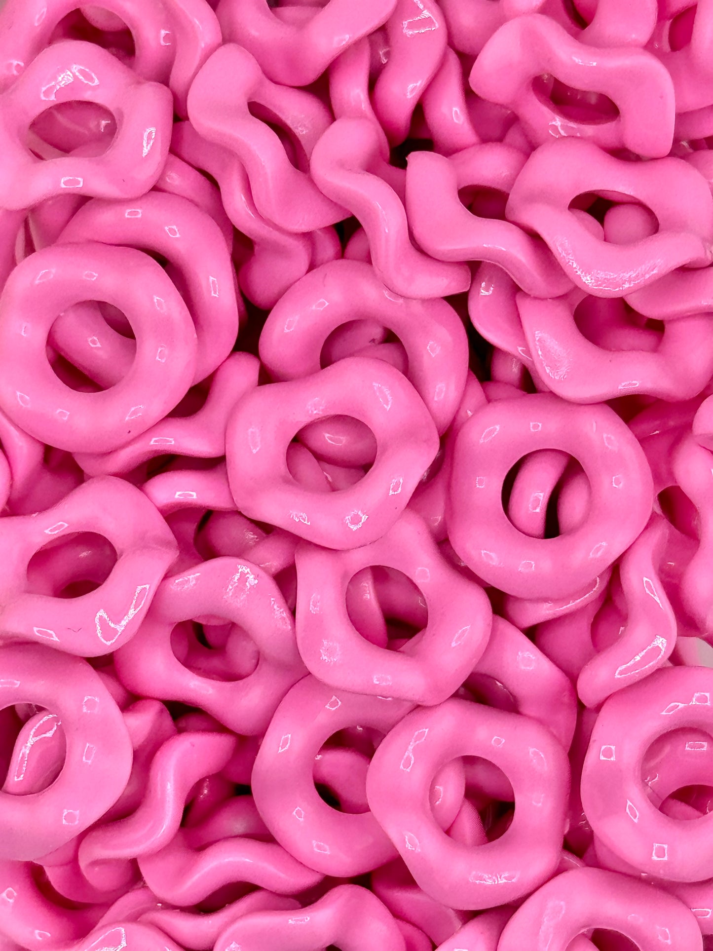 Wavy Acrylic 15mm Spacers (10ct)