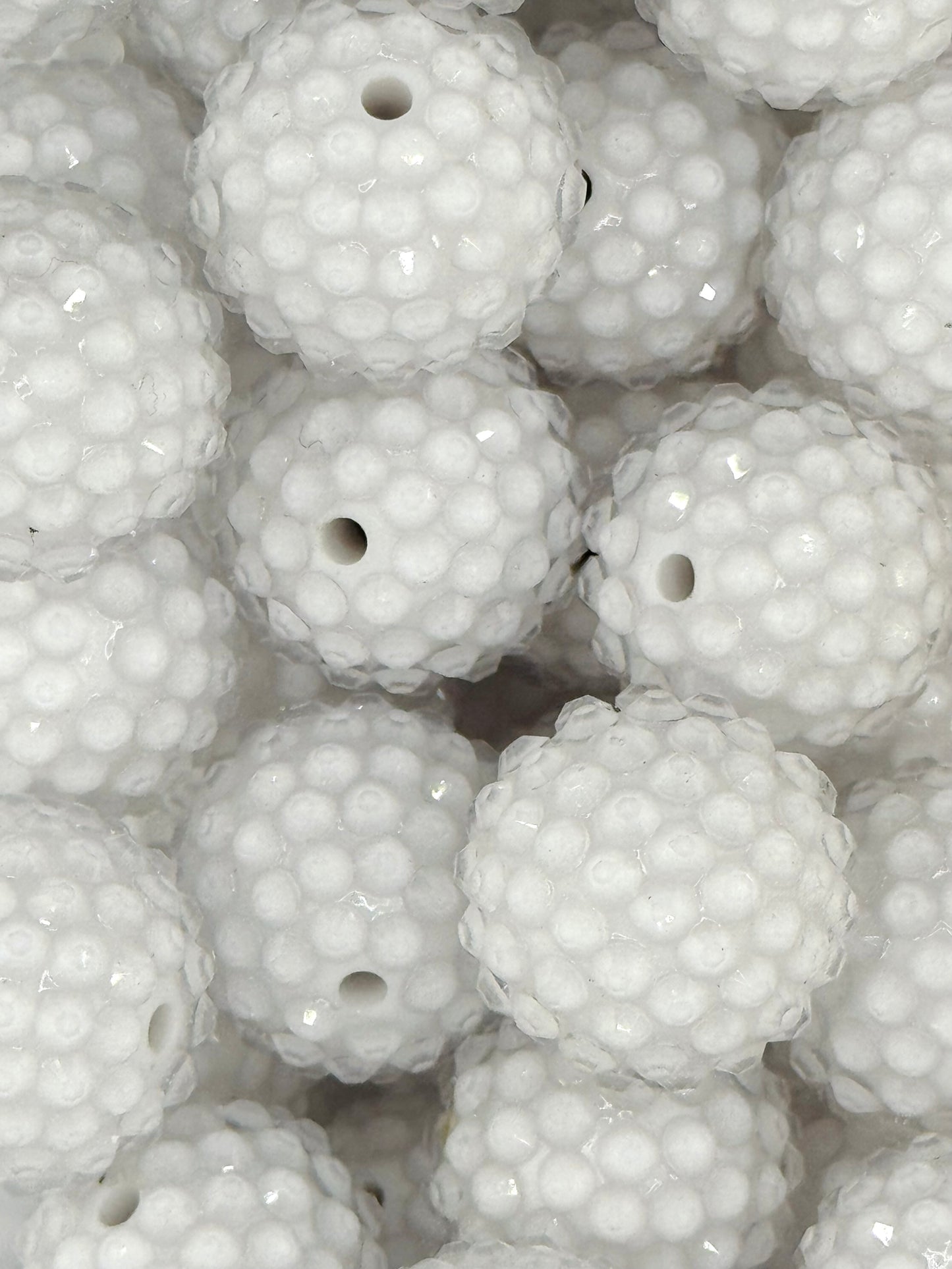 Rhinestone 20mm Acrylic ~ Jelly Snow White