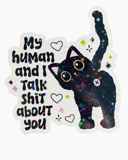 Fridge Magnet ~ FM002 ~ My Human and I Talk Shit About You