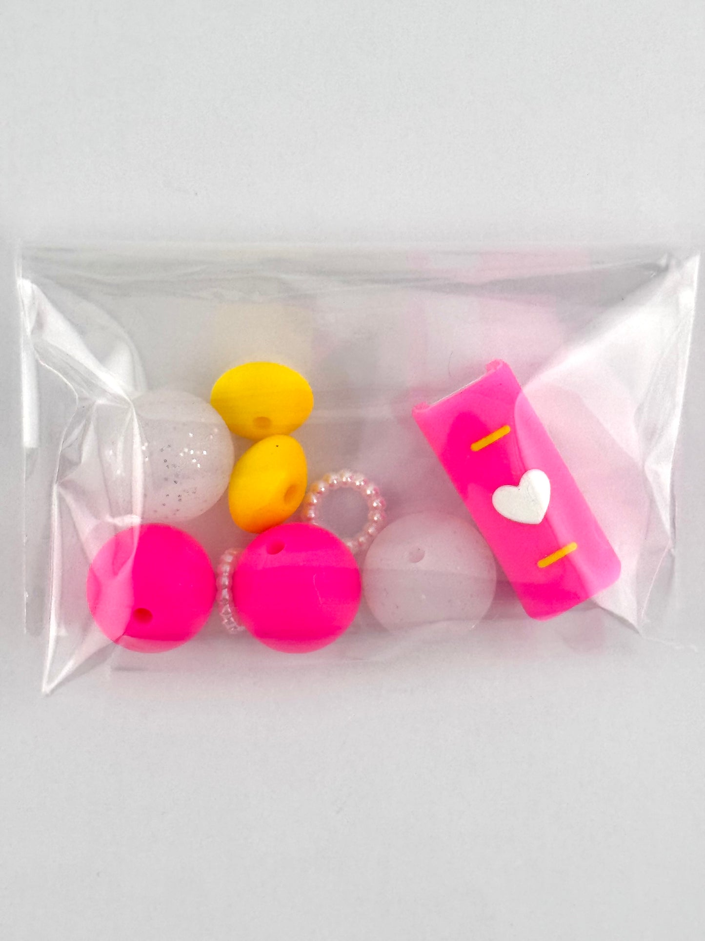 Bead Bag - Neon Pink 3D Book