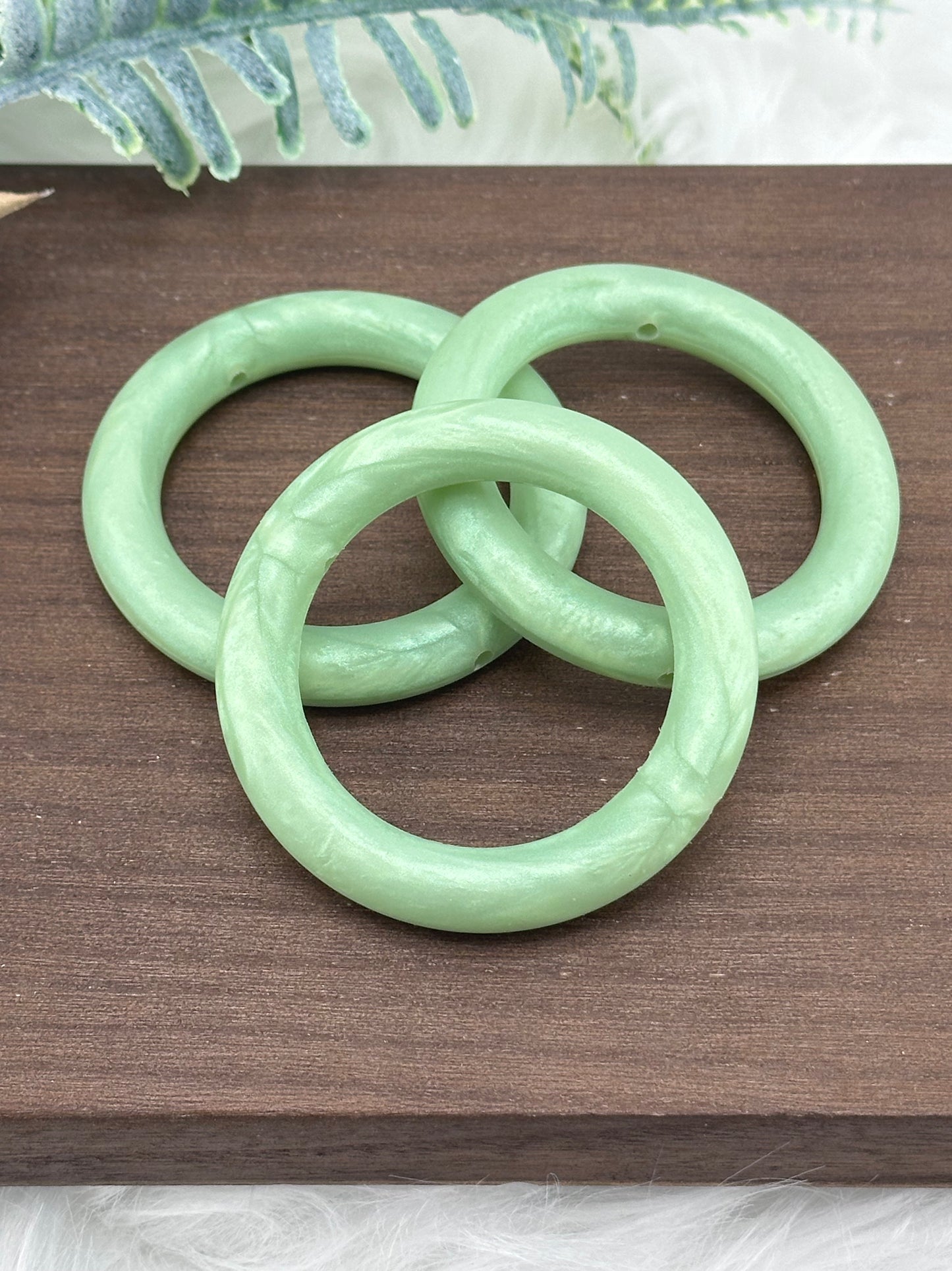 Silicone Ring 65mm #155 Pearl Seafoam