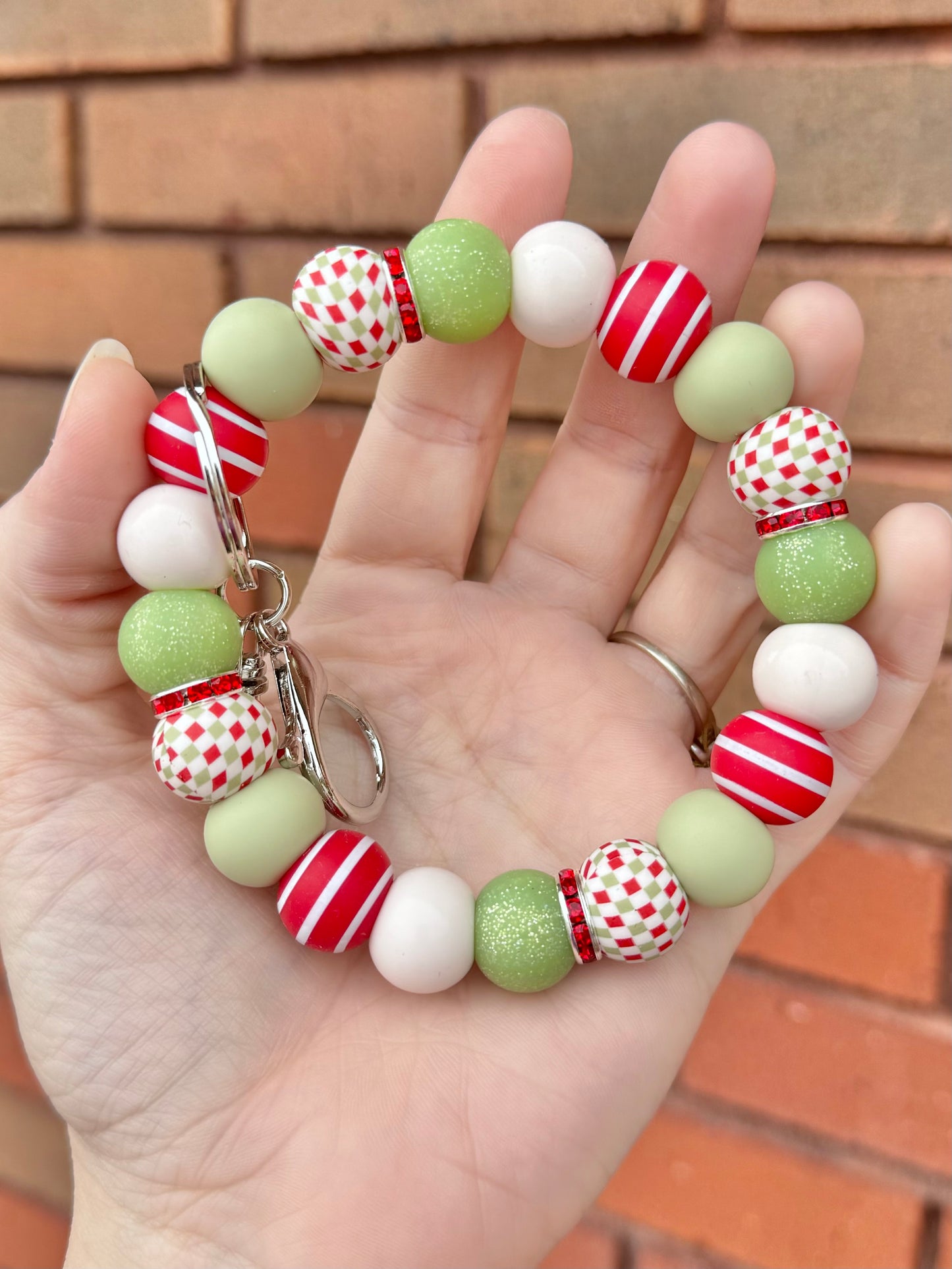 (Wholesale) ‘Twas The Night Checker Wristlet