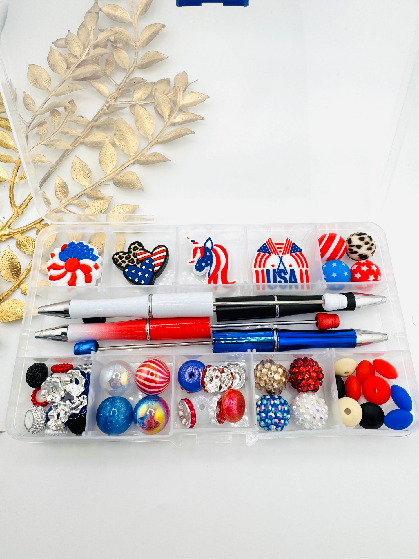 DIY Pen Kit ~ Fourth Of July #1 *Storage Box Sold Separately