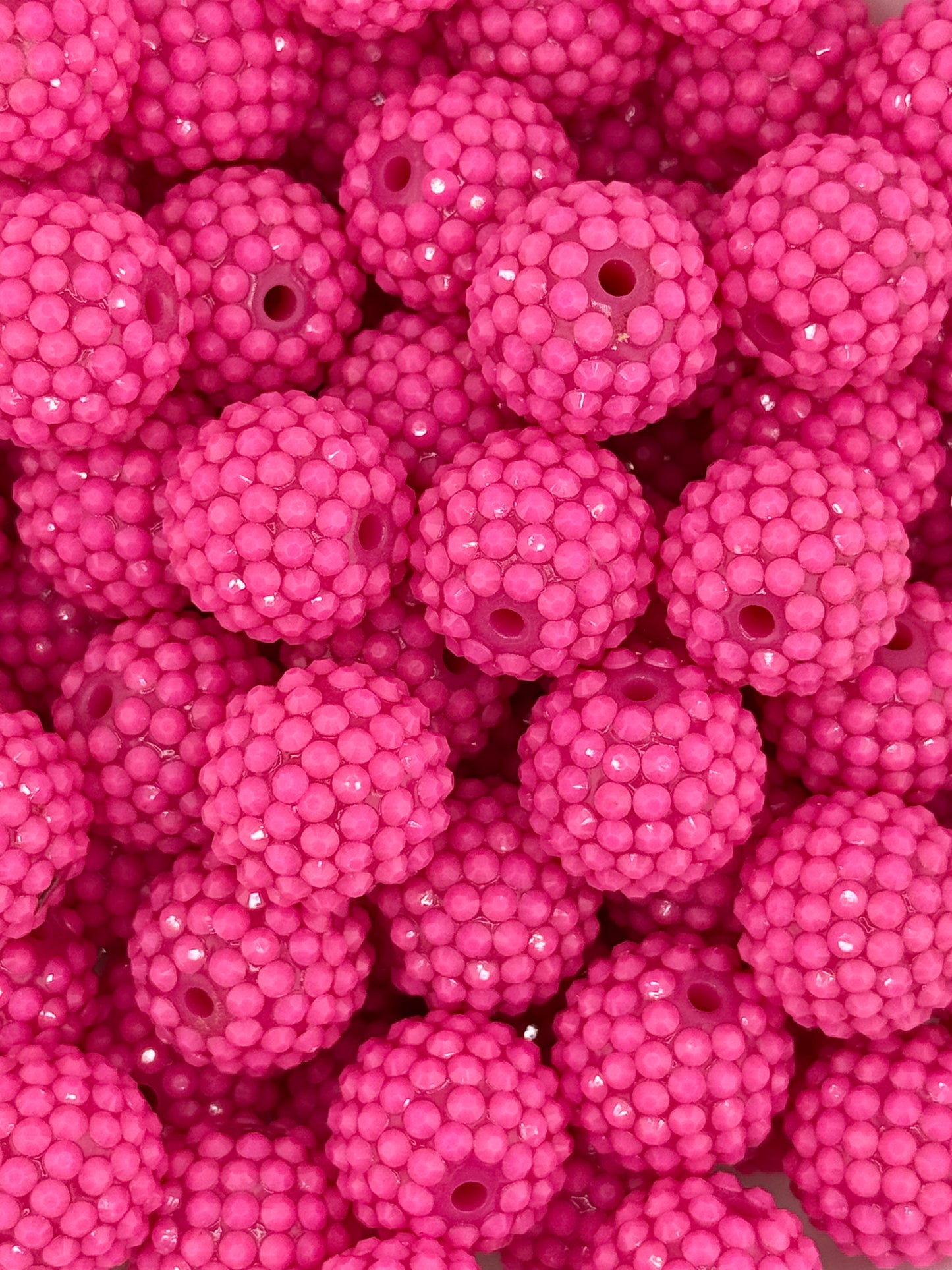 Waxberry Rhinestone 20mm Acrylic ~ Bright Pink