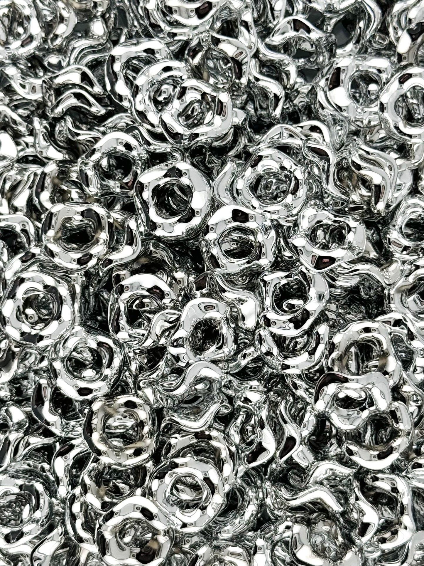 Wavy Acrylic 15mm Spacers (10ct)