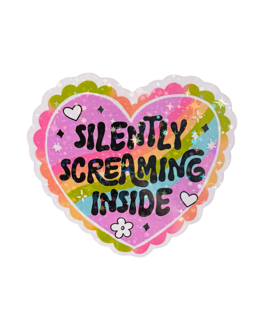 Fridge Magnet ~ FM004 ~ Silently Screaming Inside