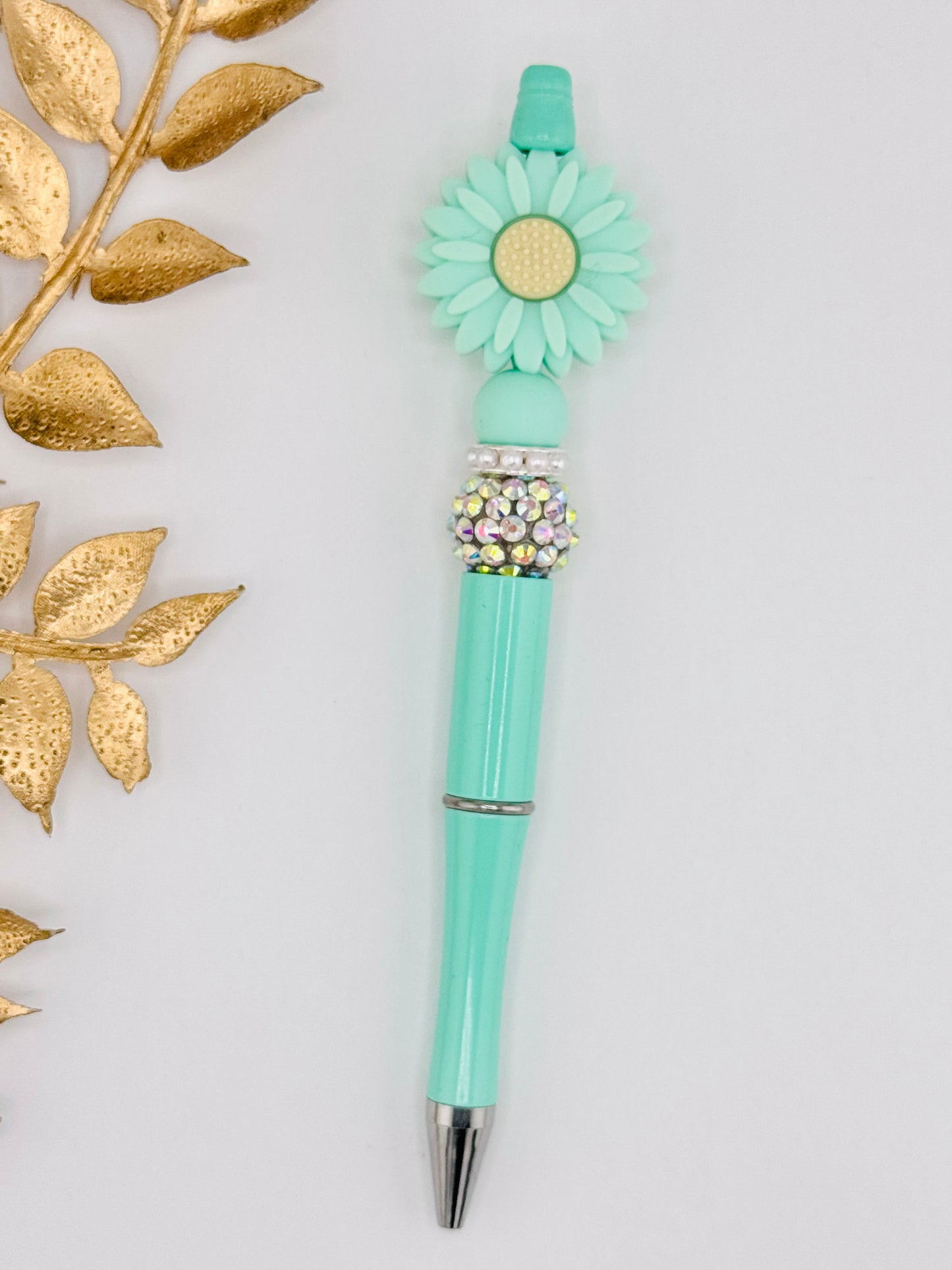 (Wholesale) Mint Daisy Pen