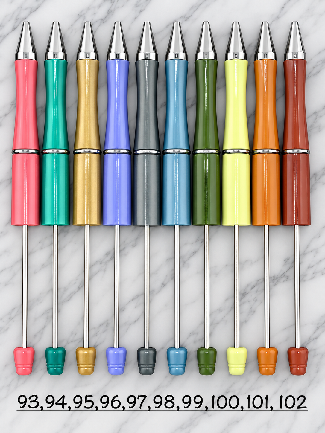 Plastic Beadable Solid Pen