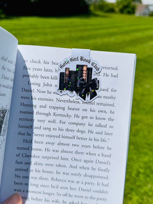 Goth Girl Book Club Bookmark Magnet ~ B0038