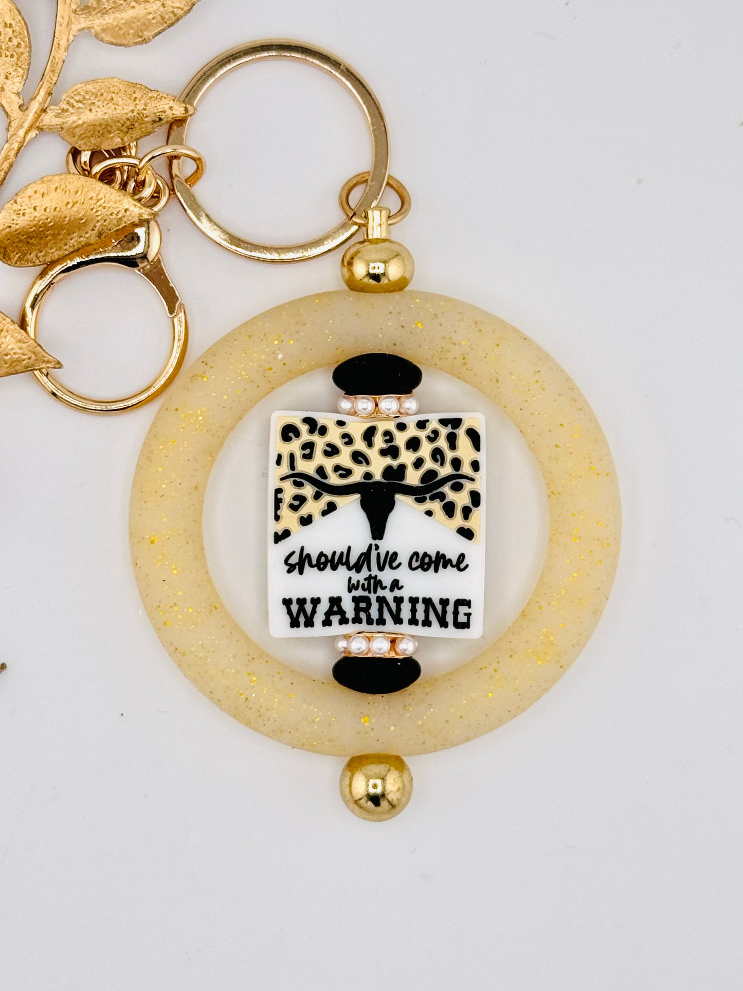 Key Ring Kit ~ Warning Label *custom