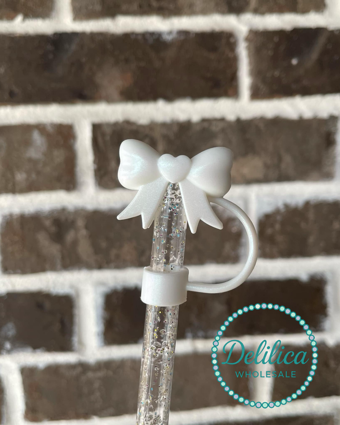 Coquette Lover Bow Topper ~ White Opal