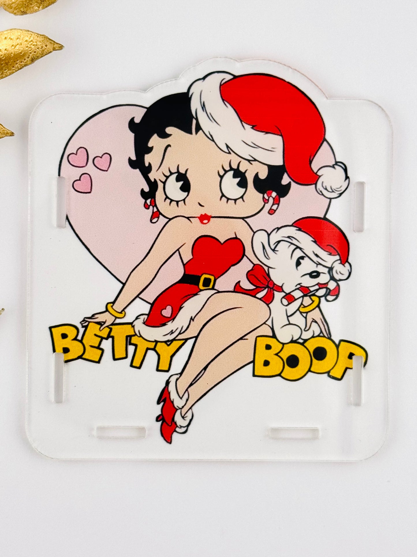 Acrylic Storage Box ~ Christmas Girl/Dog