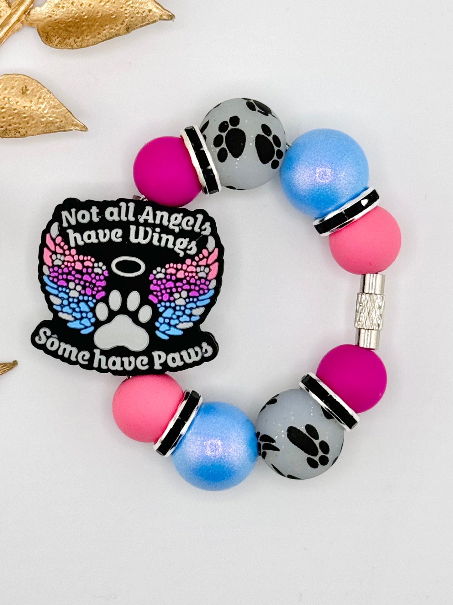 (Wholesale) Cup Charm ~ Angels Have Paws
