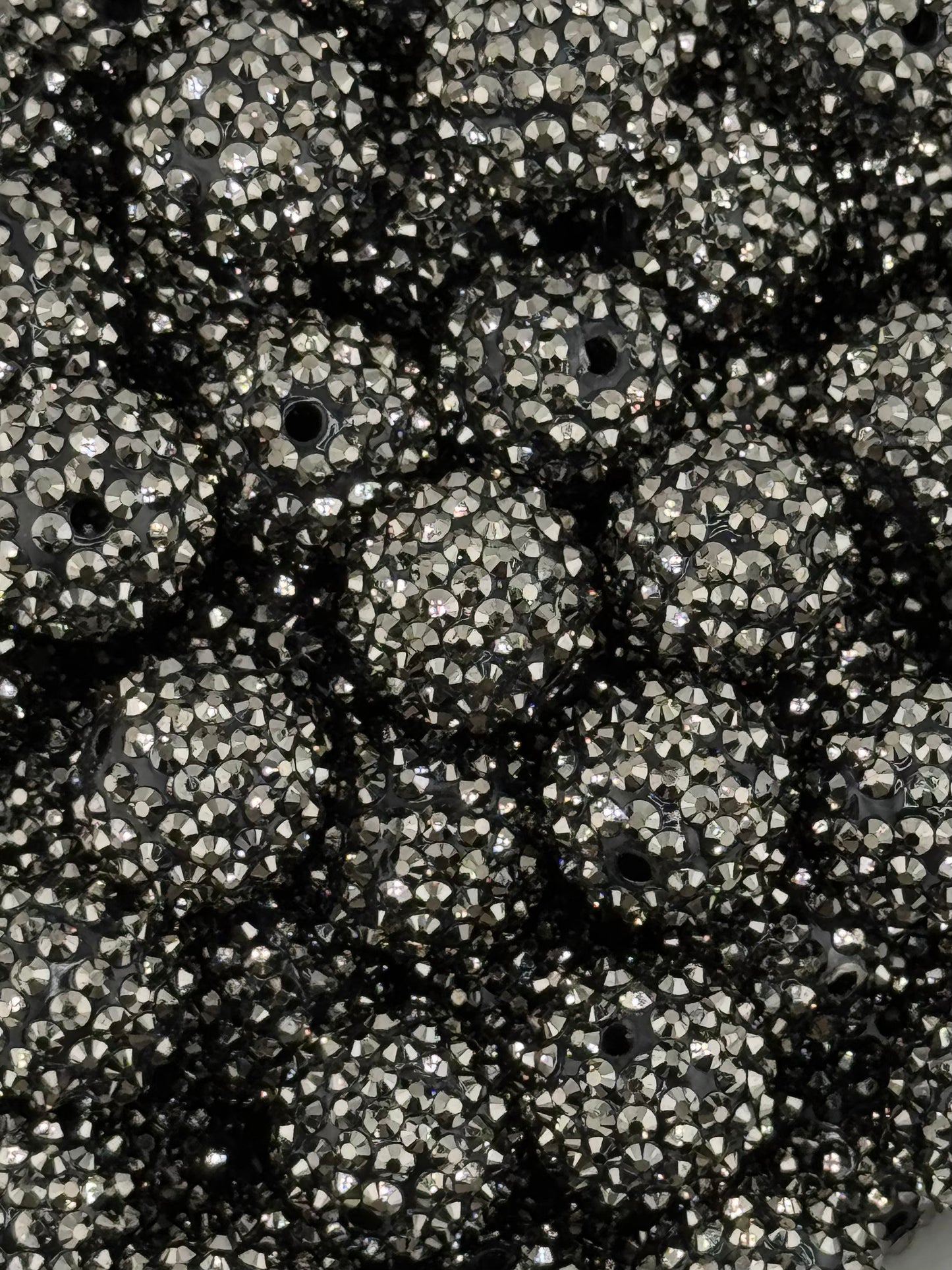 Rhinestone 20mm Acrylic ~ Gun Metal