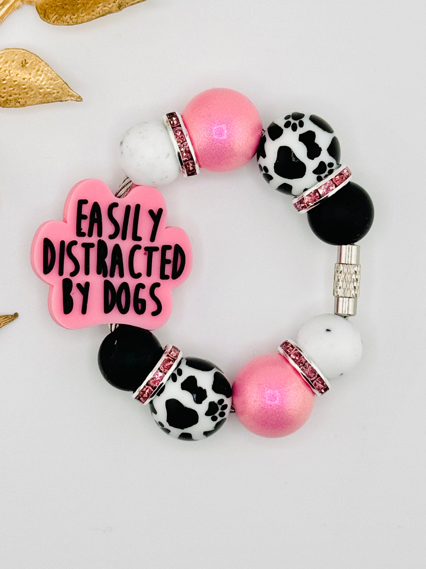 (Wholesale) Cup Charm ~ Easily Distracted By Dogs