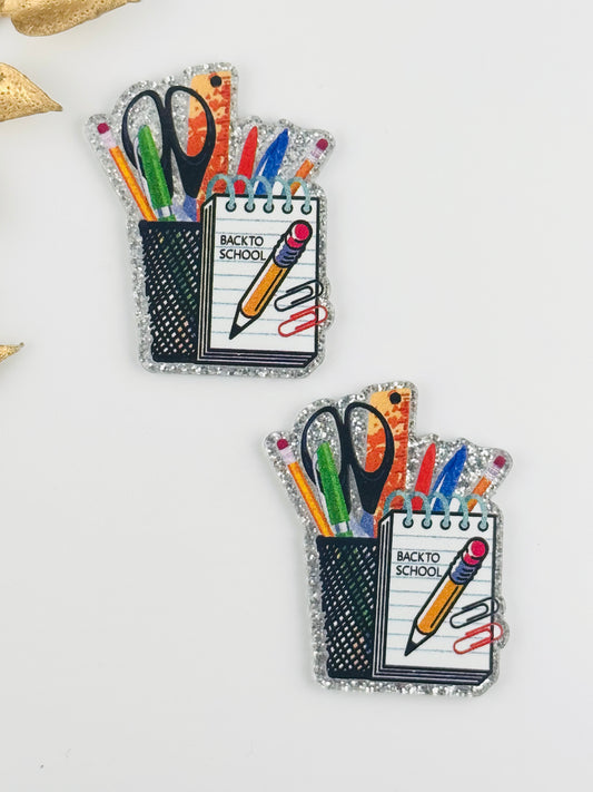 Glitter Acrylic Flatback ~ 1075T ~ Back To School Suppliess
