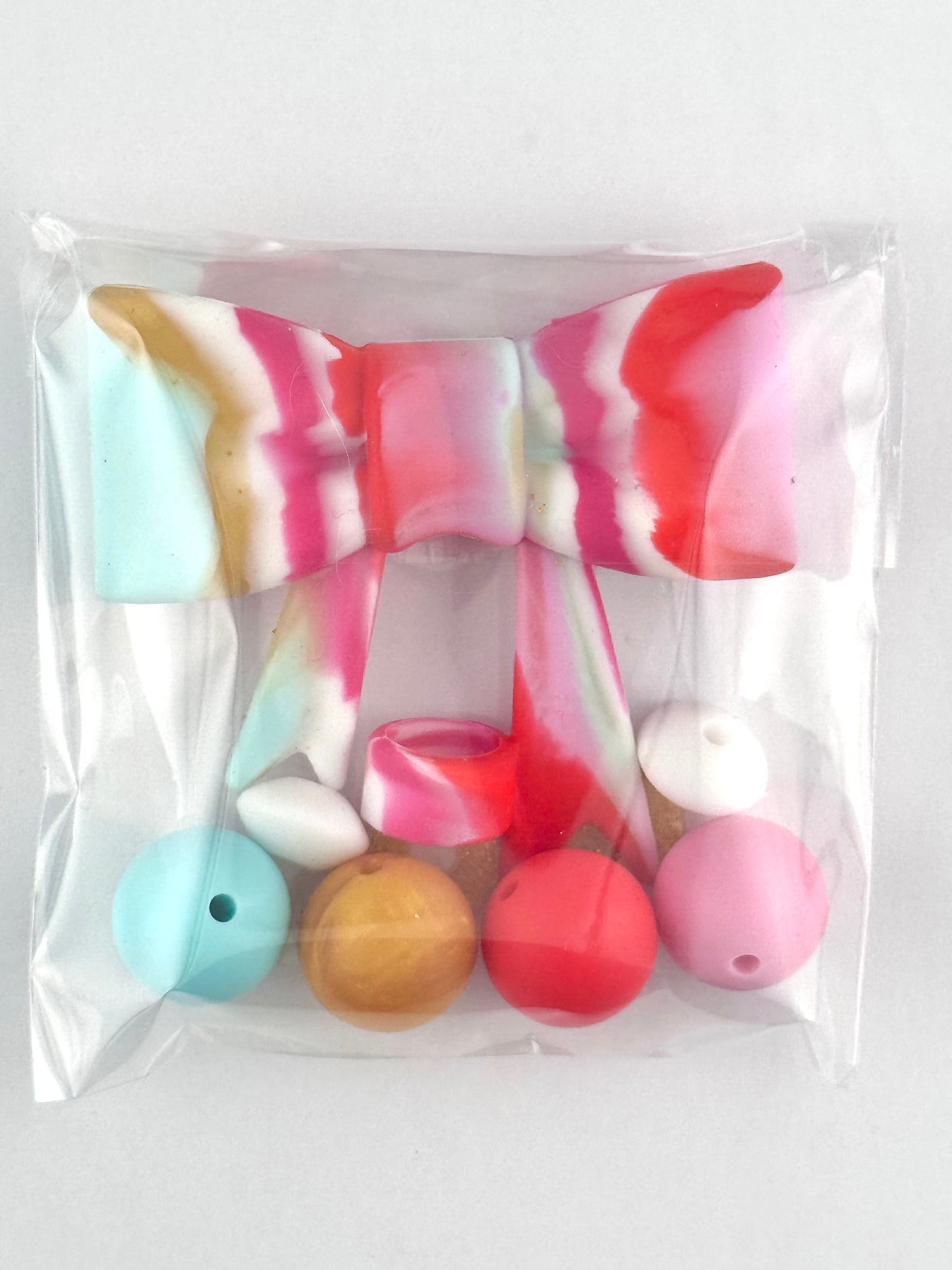 Bead Bag - Candy Luxe Swirl Bow
