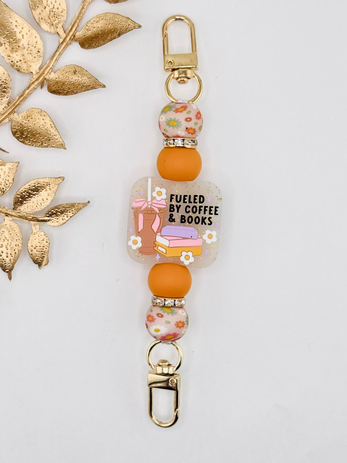 (Wholesale) E-Reader Strap ~ Fueled Coffee and Books ~ Interchangeable