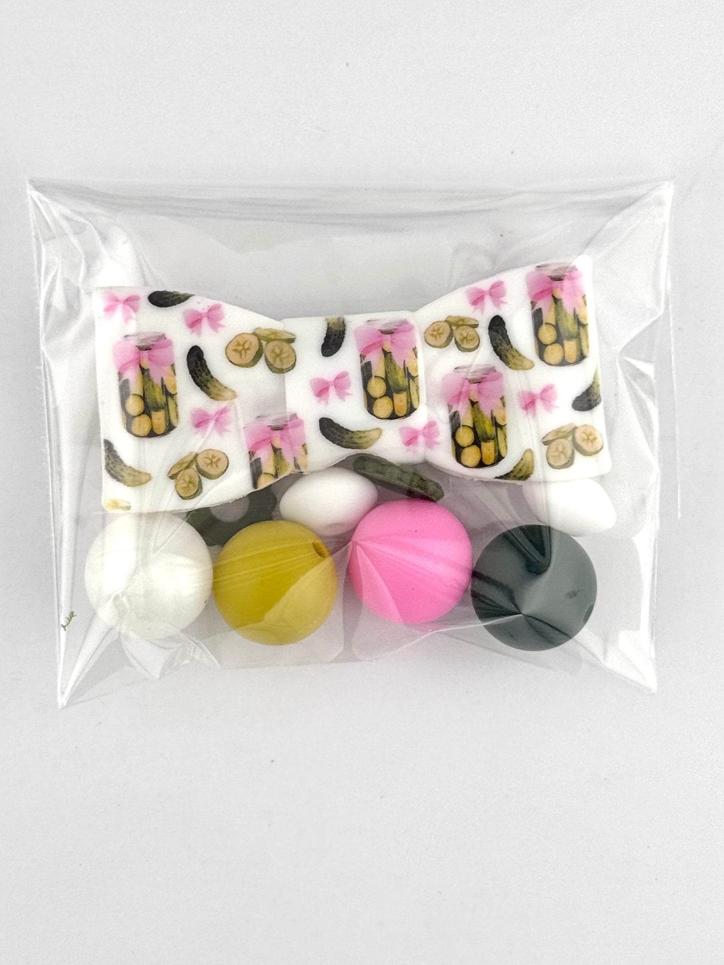Bead Bag - Pickle Chip Bow