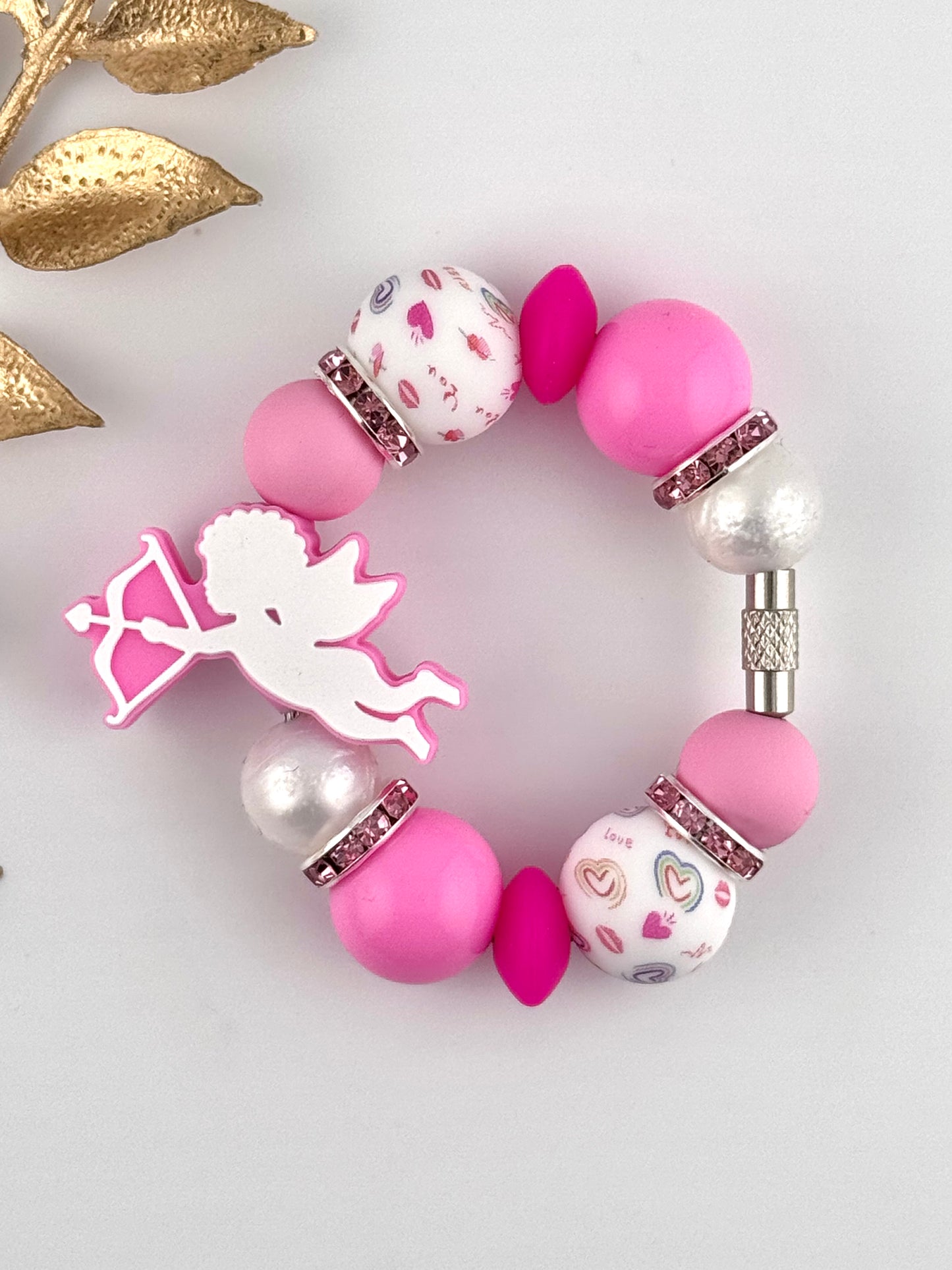 (Wholesale) Cup Charm ~ Pink Cupid * Custom