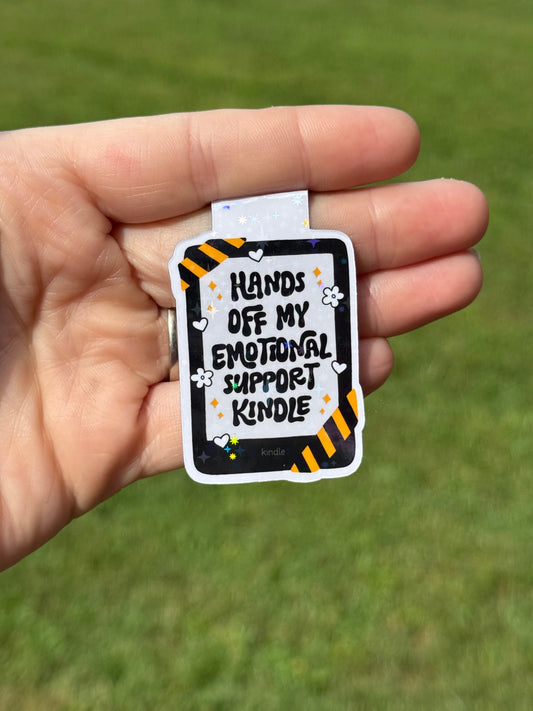 Hands Off My Emotional Support Bookmark Magnet ~ B0063