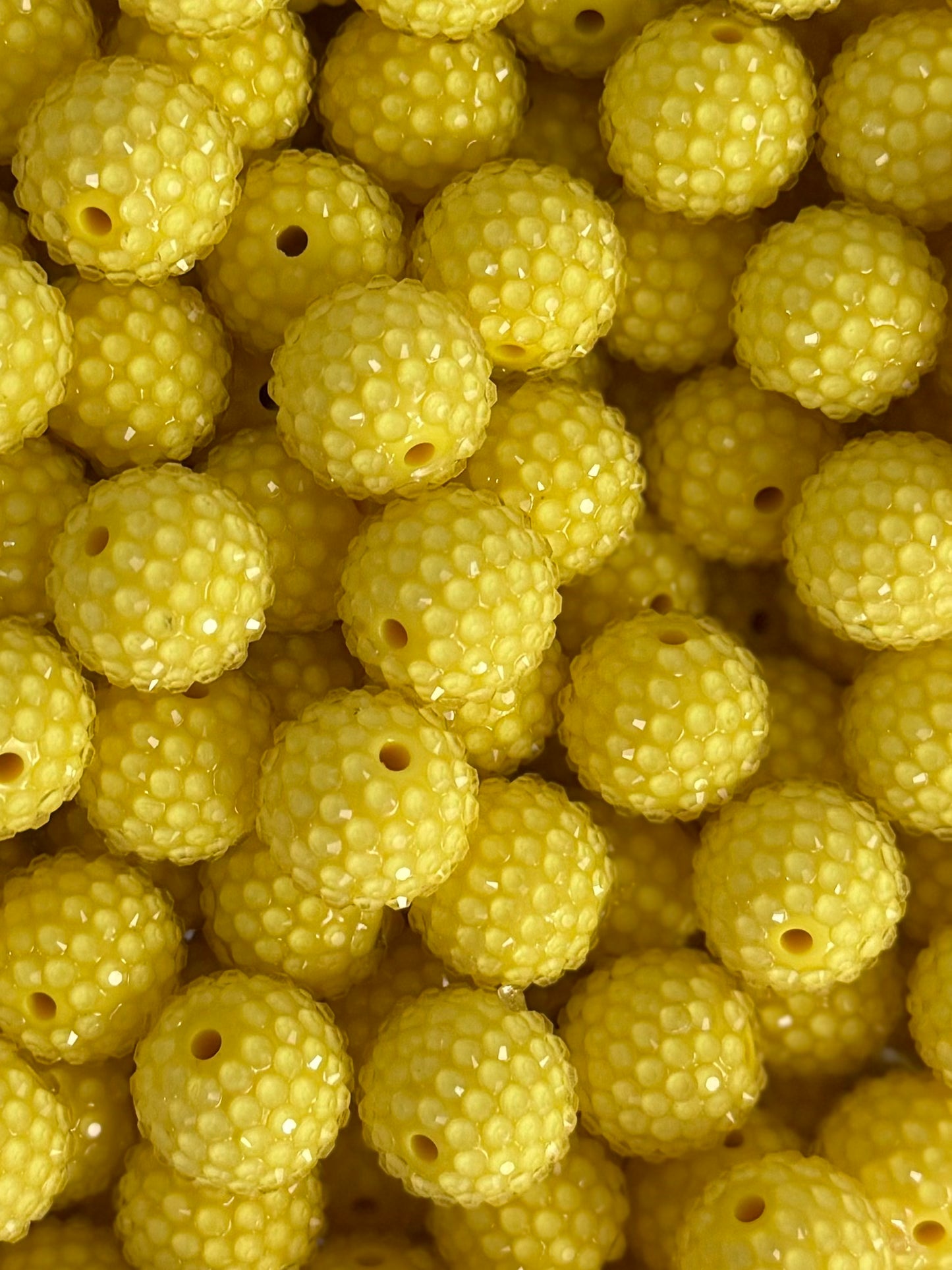 Rhinestone 20mm Acrylic ~ Jelly Yellow