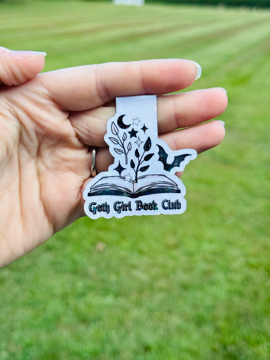 Goth Girl Book Club Bookmark Magnet ~ B0090