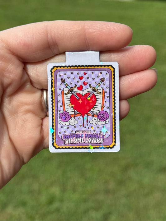 When Enemies Become Lovers Bookmark Magnet ~ B0061