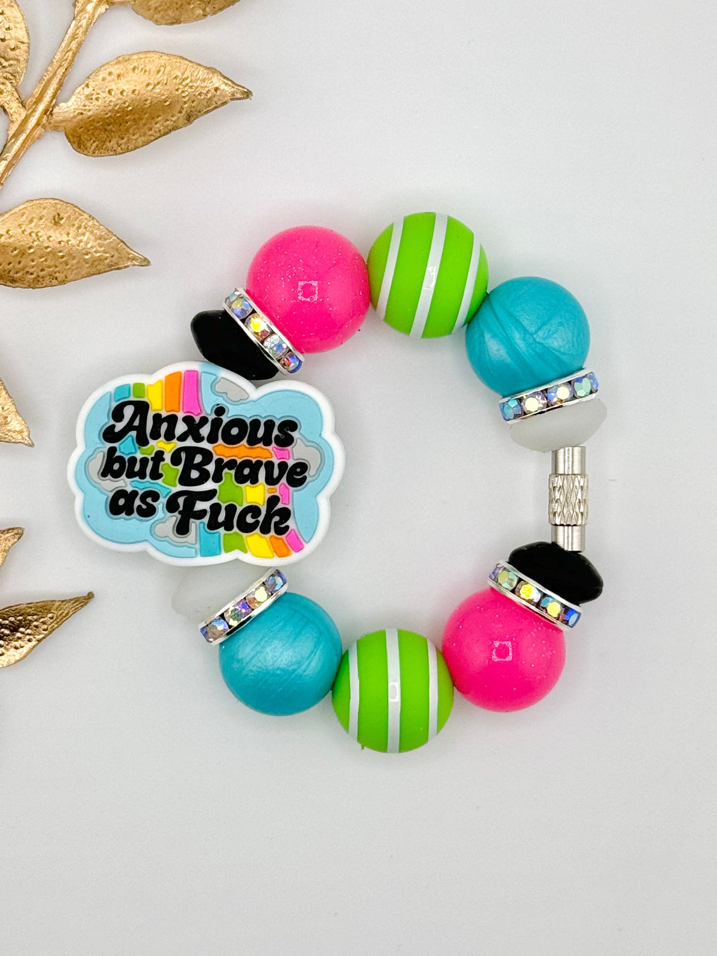 (Wholesale) Cup Charm ~ Brave As F * Custom