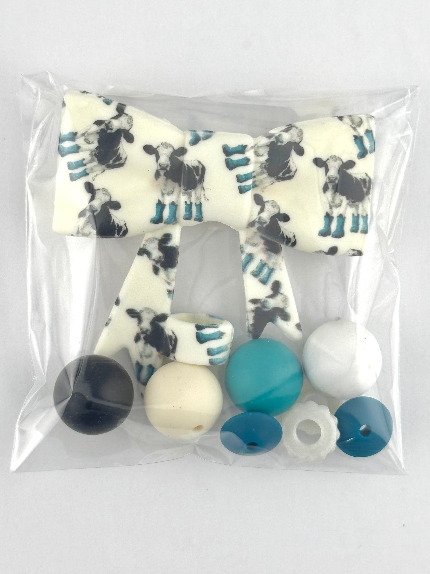 Bead Bag - Cow n Boots Bow