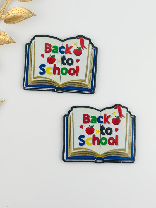 Glitter Acrylic Flatback ~ 1044T ~ Back To School Book