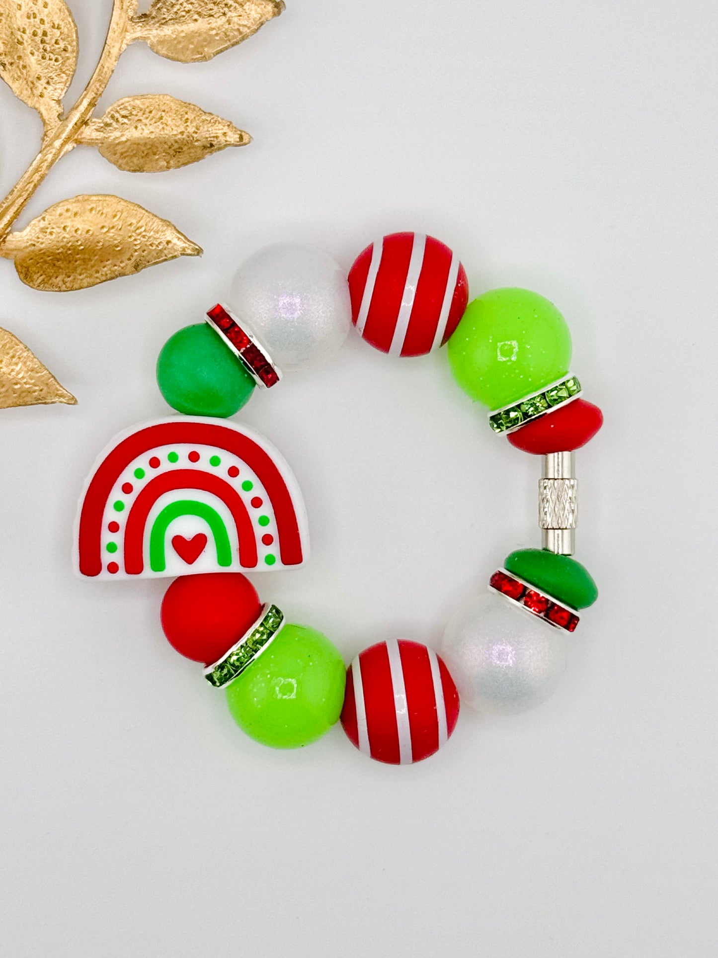 (Wholesale) Cup Charm ~ Christmas Rainbow *Custom