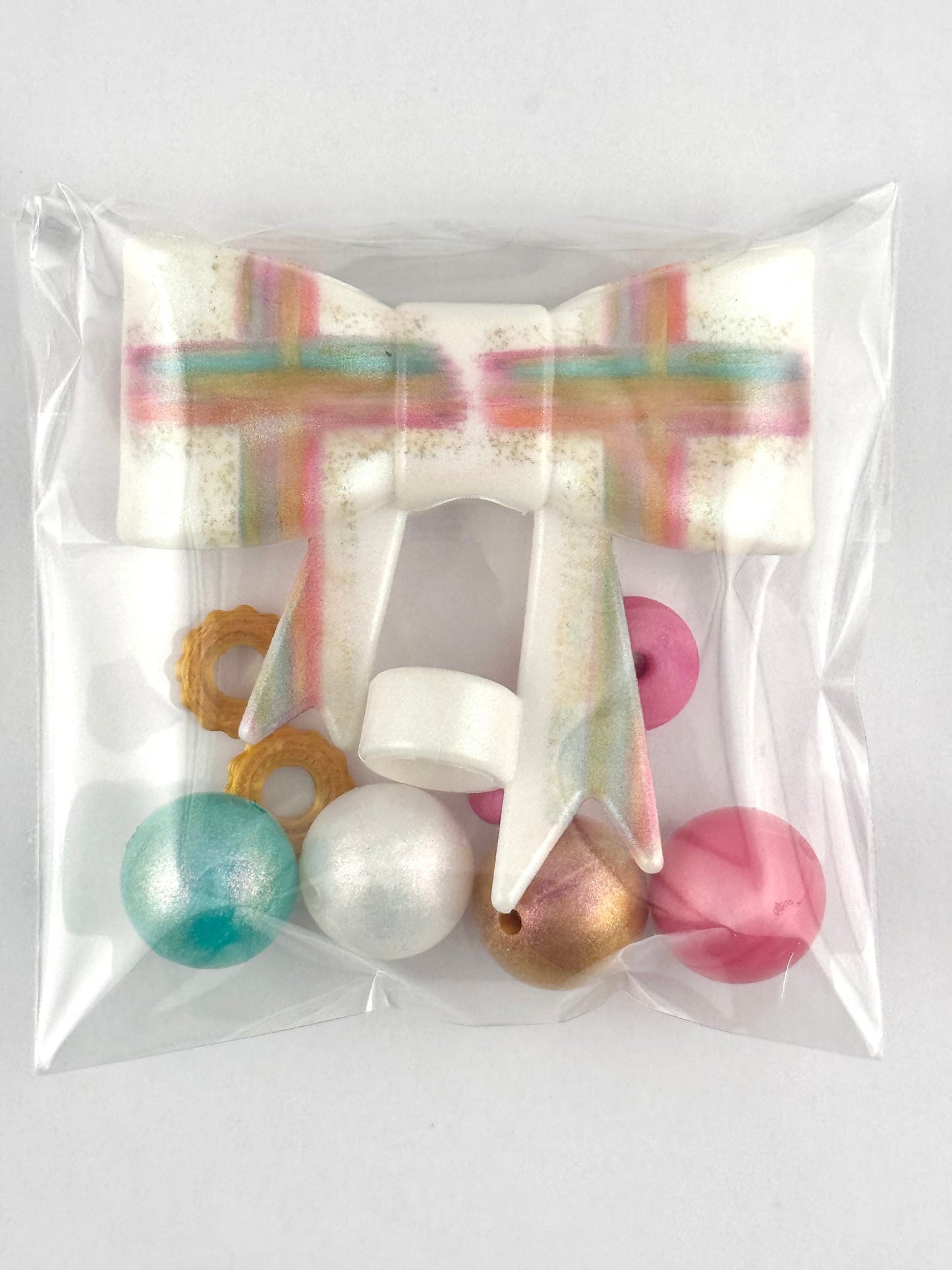 Bead Bag - Opal Brush Stroke Cross Bow