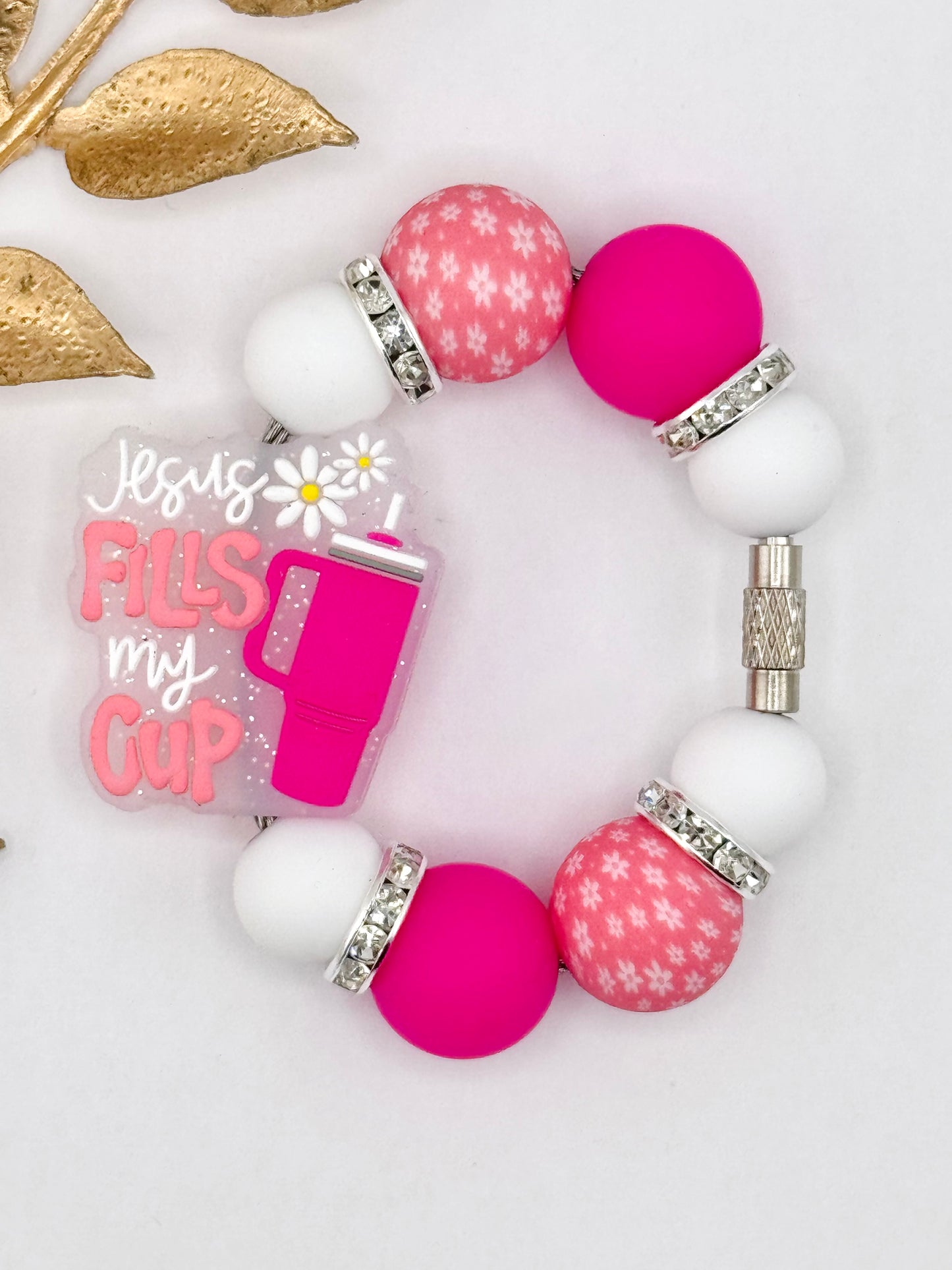 (Wholesale) Cup Charm ~ Jesus Fills My Cup *Custom