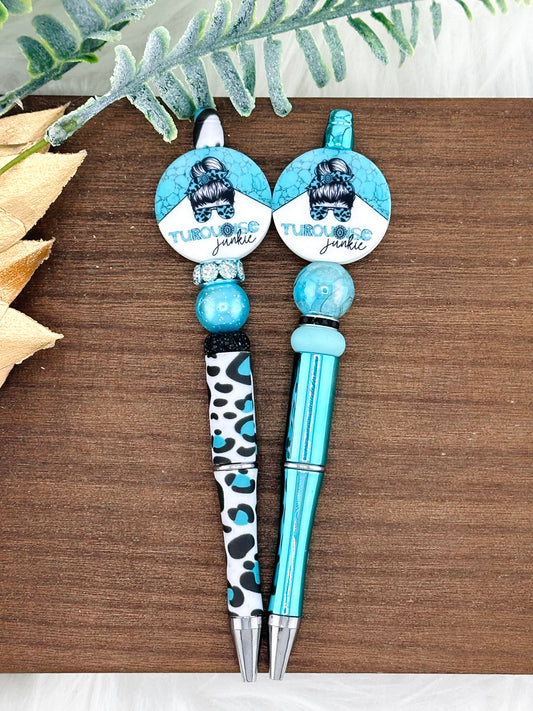 Pre-Made Turquoise Junkie Pen