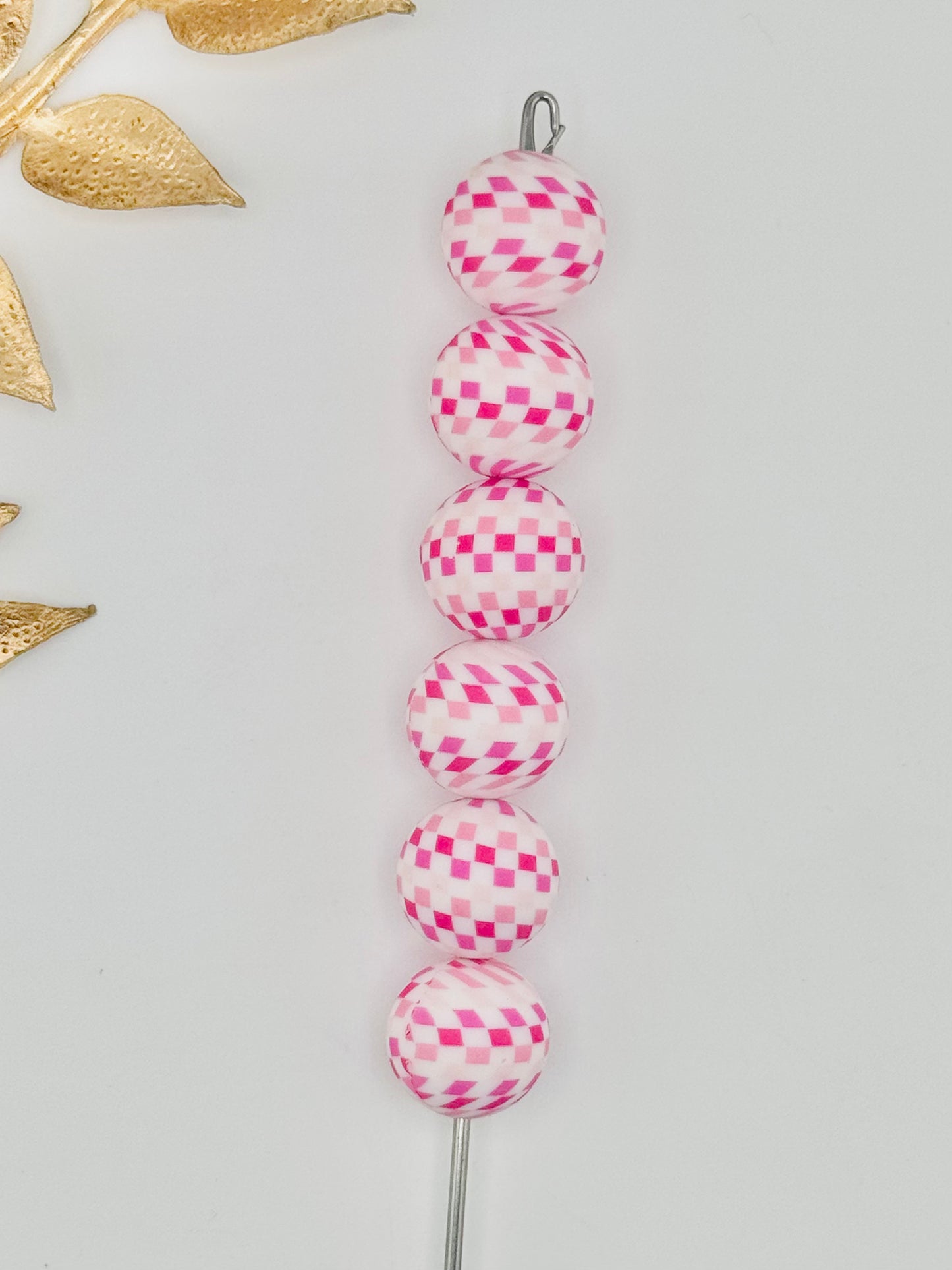 P381 Princess Pink Checker Print