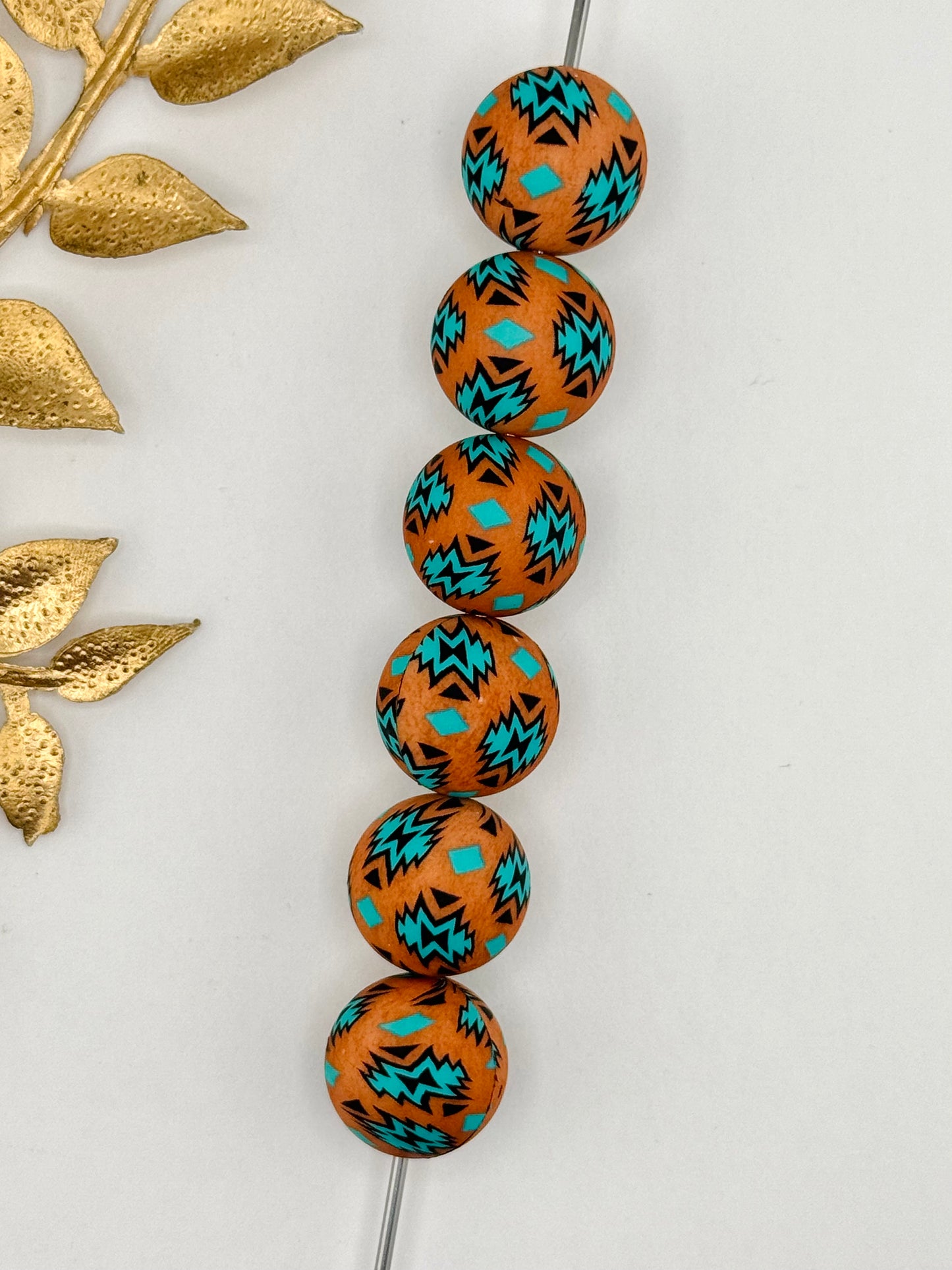 Rust Aztec 19mm Print