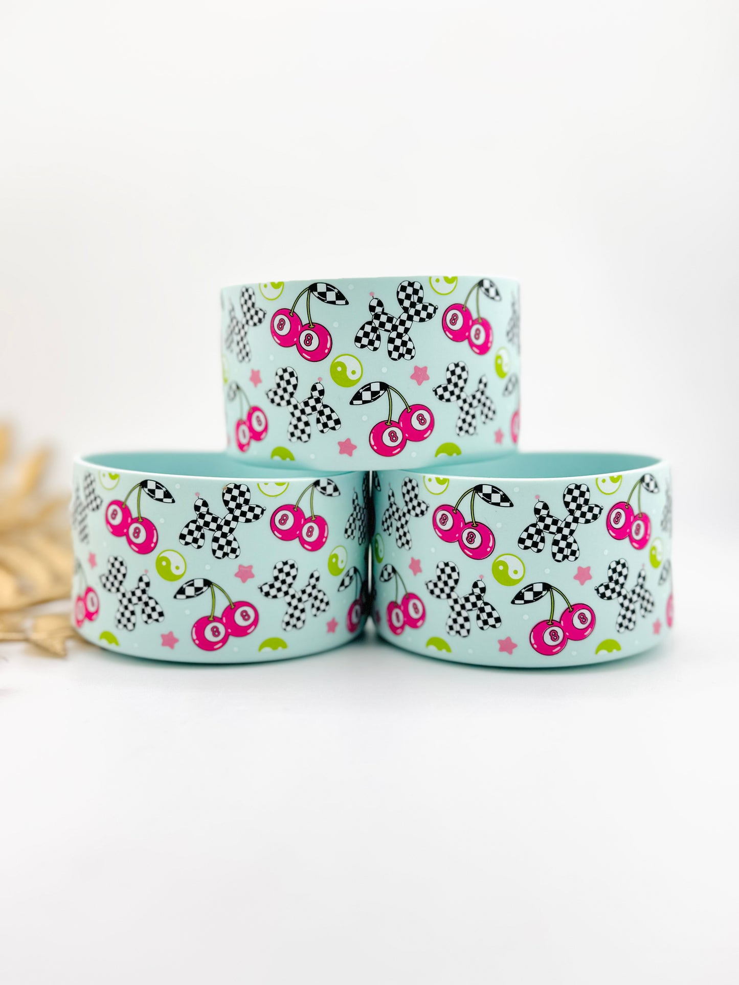 Checkered Balloon Dog Tumbler Boot