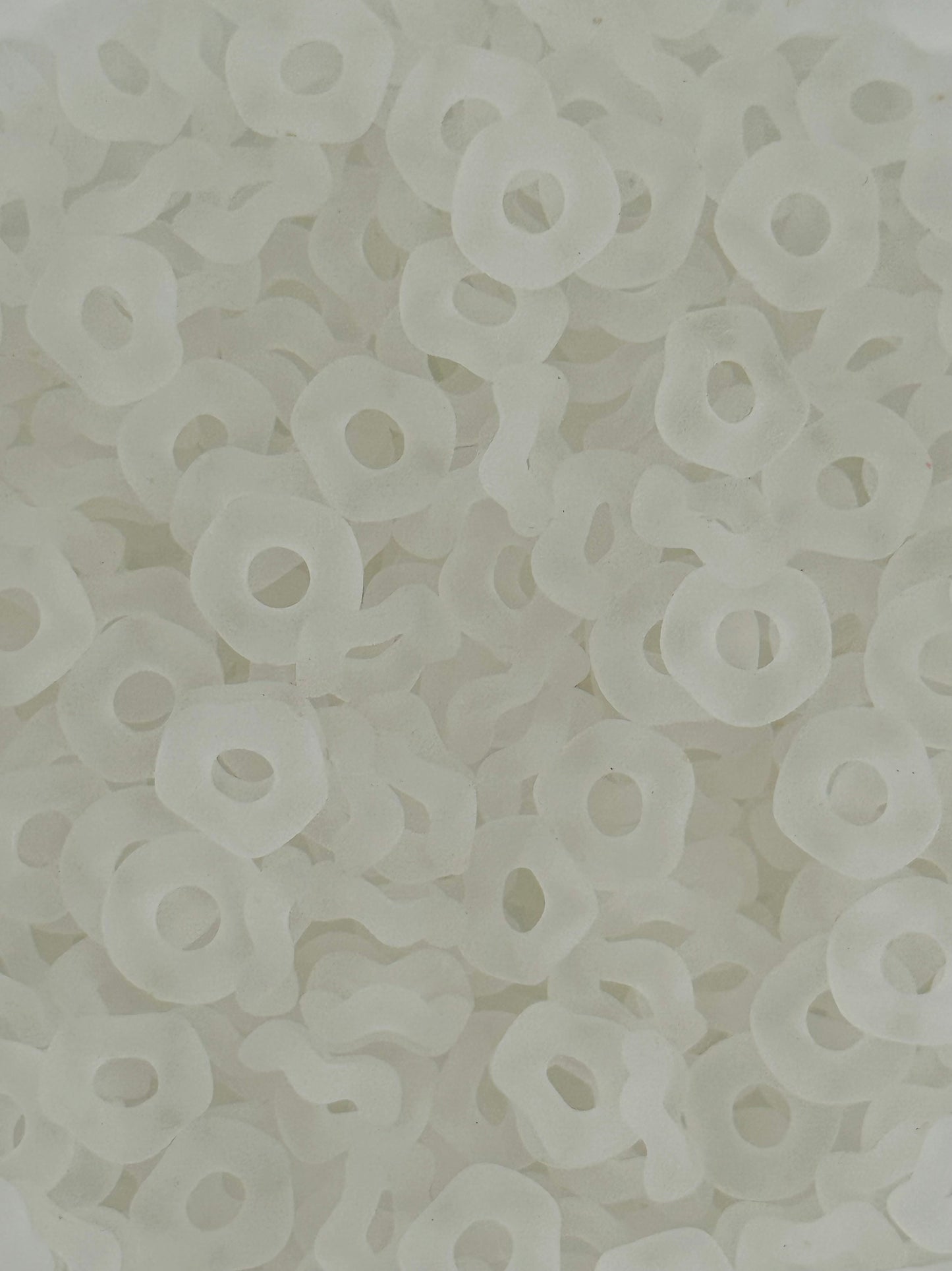 Frosted Wavy Acrylic 13mm Spacers (10ct)