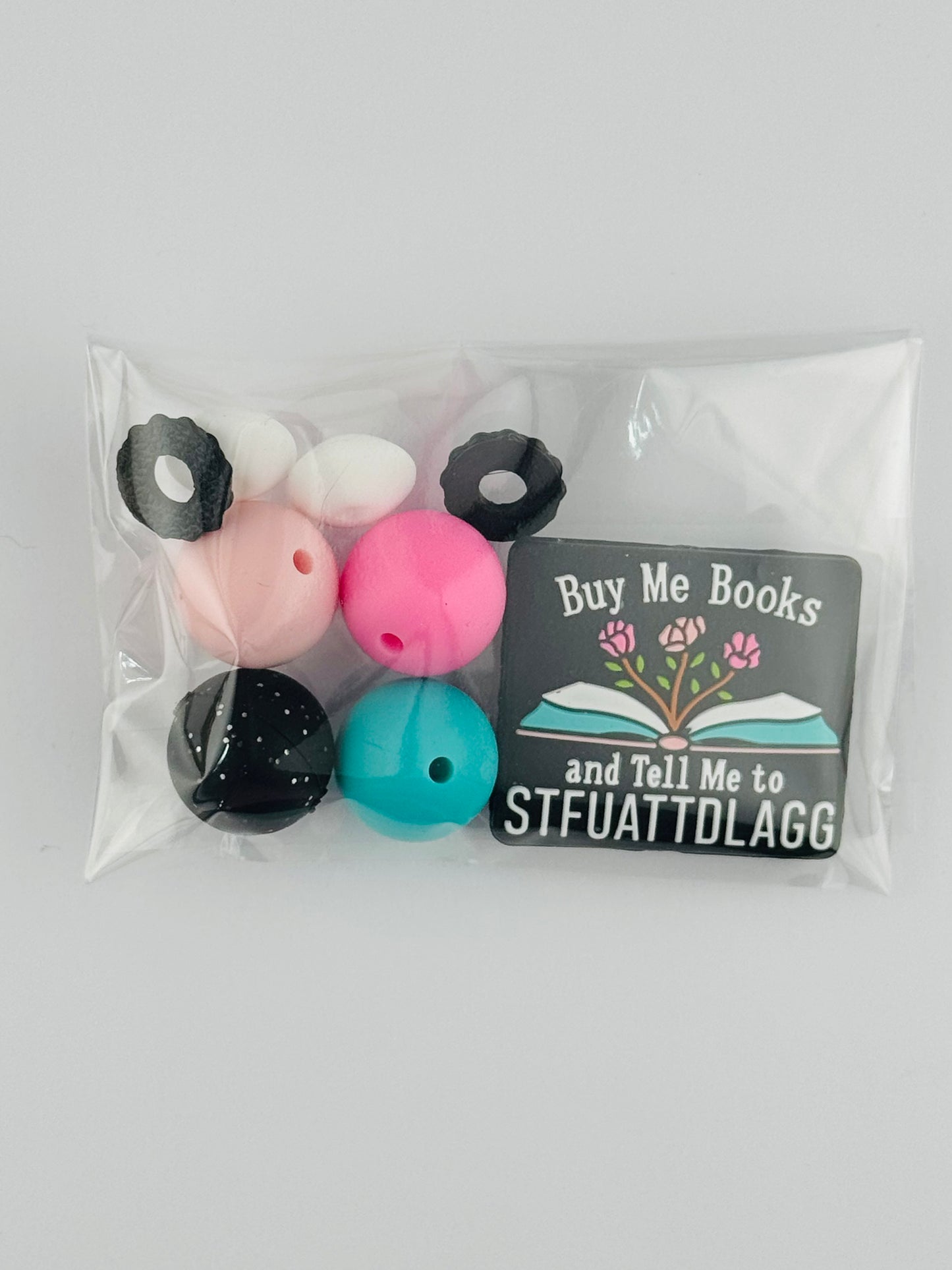 Bead Bag - Buy Me Books and Tell Me to STFUATTDLAGG (Black)