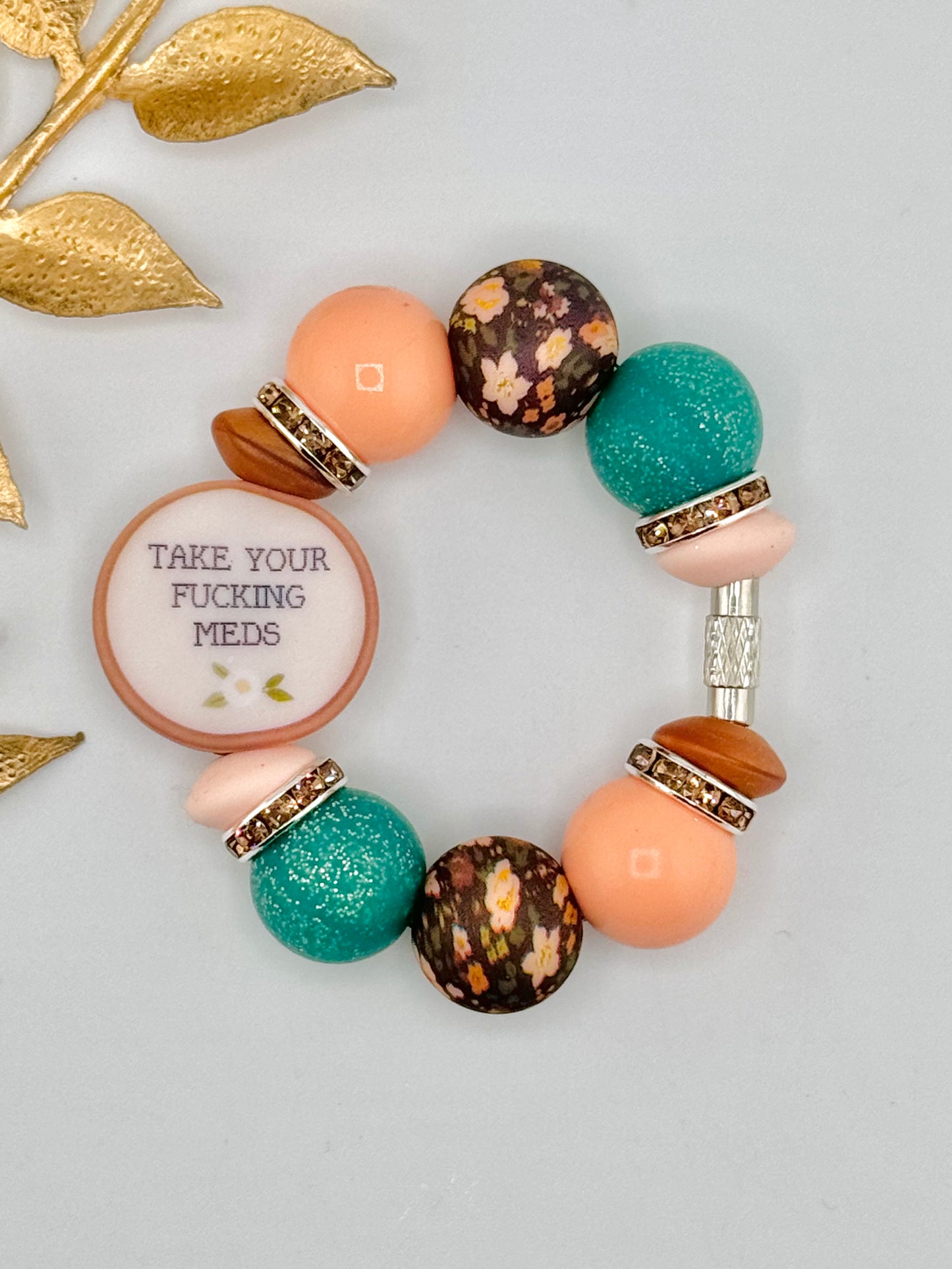 (Wholesale) Cup Charm ~ Take Your Meds *Custom