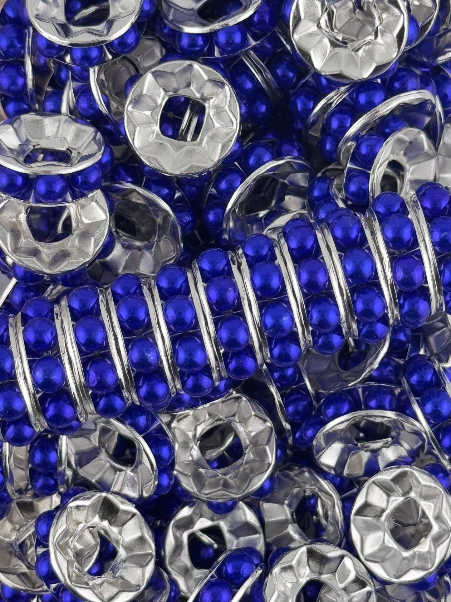 Pearl Gem 15mm Spacers ~ Large Hole (10ct)