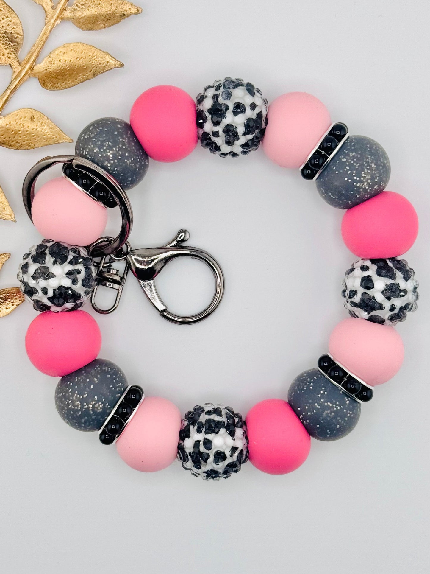 (Wholesale) Wristlet 19mm ~ Rosy Cow