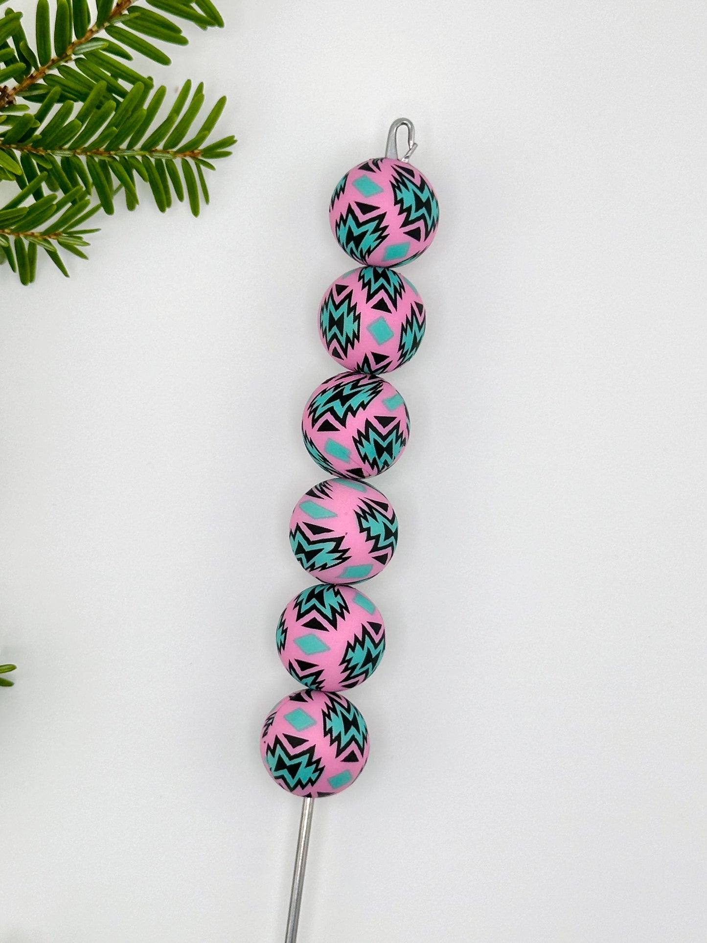 P297 Bubblegum Aztec Print