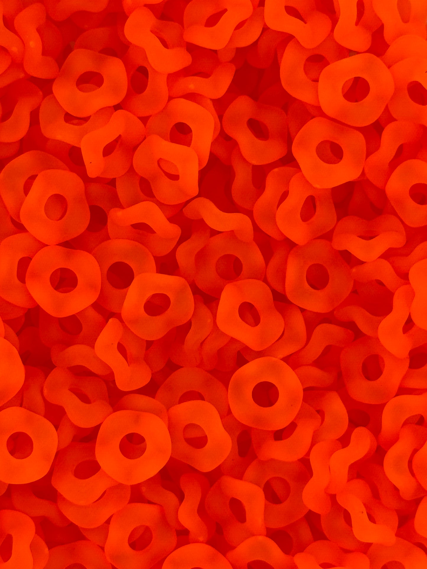 Frosted Wavy Acrylic 13mm Spacers (10ct)