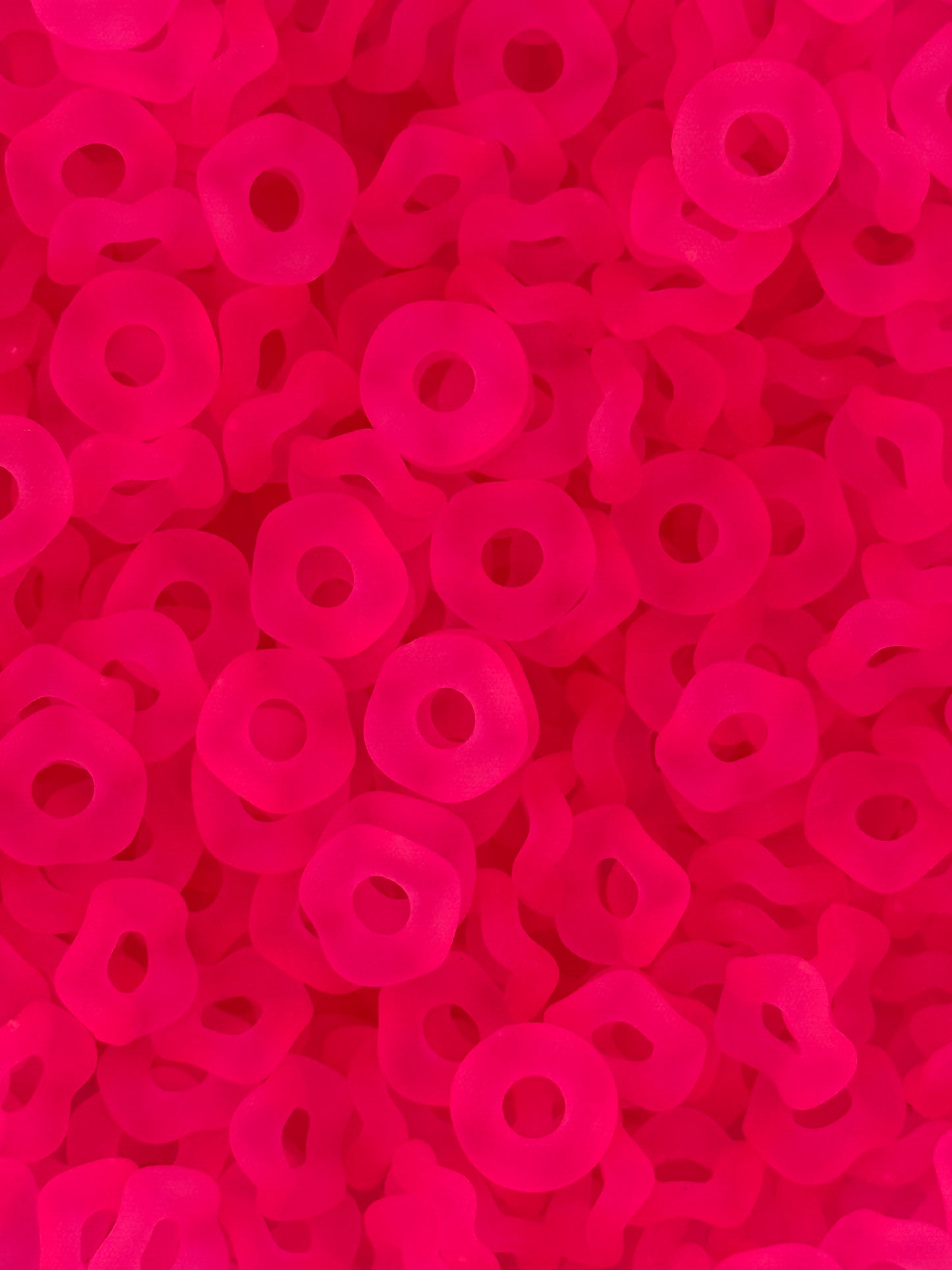 Frosted Wavy Acrylic 13mm Spacers (10ct)